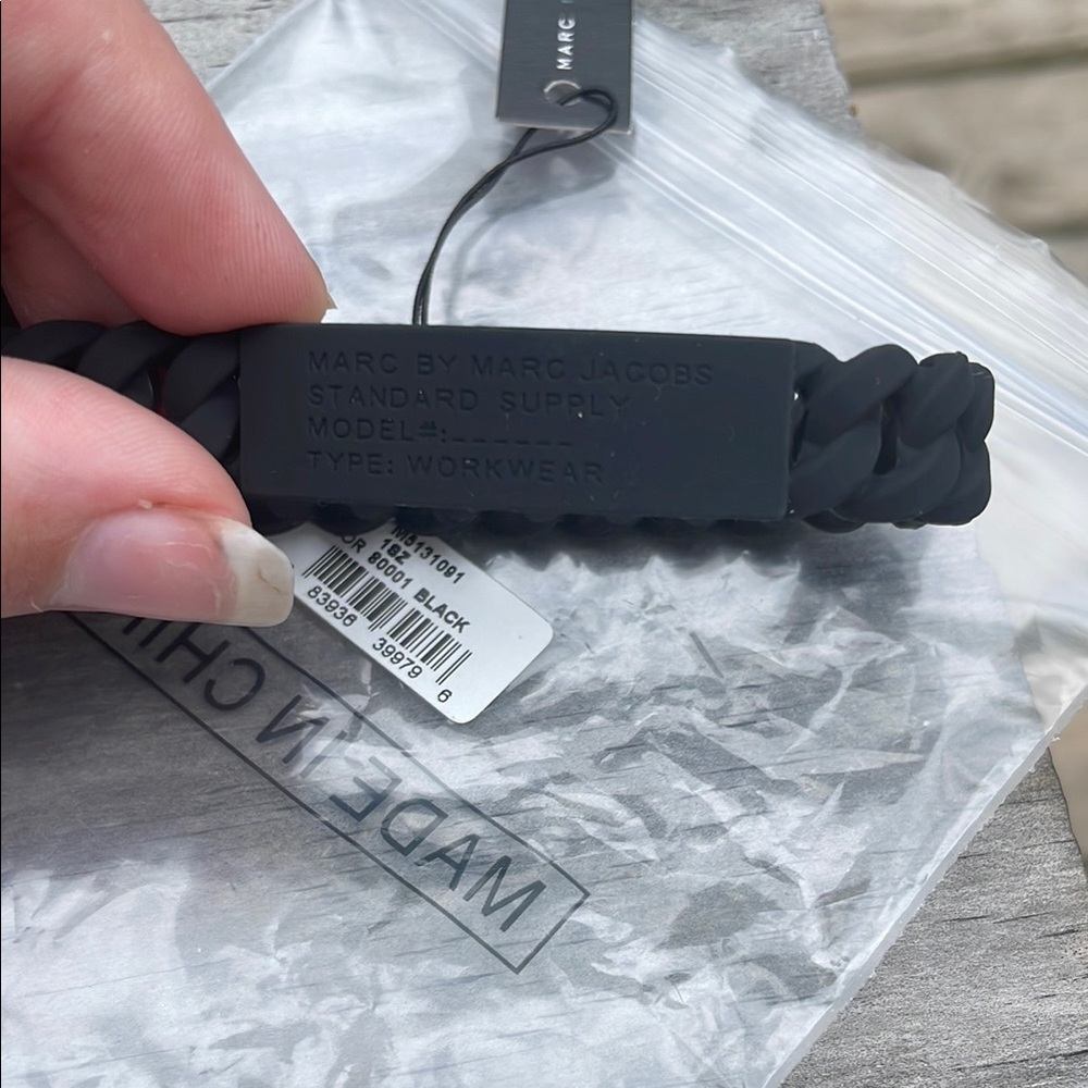 Marc by Marc Jacobs Black Textured Jewelry
